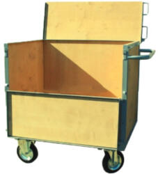  KK10, Áruszállító dobozos kézikocsi, Rakfelület: 1000x700 mm, Teherbírás: 700 kg (KK10)