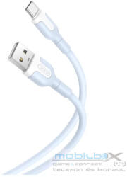 XO NB212 kábel USB / USB-C 1M 2.1A kék - mobil-box