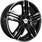 RONAL R58 Fényes fekete Polírozott LIP 5/108 20x8 ET40 76 - gumiabroncslap