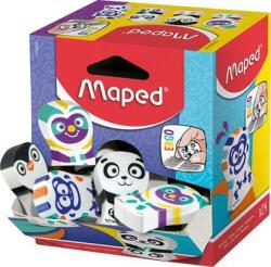 Maped Radír display, vegyes minták, MAPED Ergo Fun Multicolor