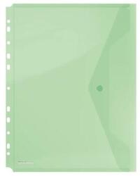 DONAU Irattartó tasak, A4, PP, patentos, lefűzhető, DONAU, zöld - oneclick