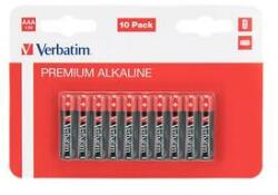Verbatim Elem, AAA, alkáli, 10 db, VERBATIM Premium