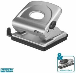 RAPID Lyukasztó, kétlyukú, 25 lap, fém, RAPID FMC25, ezüstmetál - oneclick