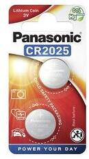 Panasonic Gombelem, CR2025, 2 db, PANASONIC - oneclick