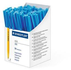 STAEDTLER Golyóstoll, 0, 3 mm, kupakos, STAEDTLER Stick 430 F, kék