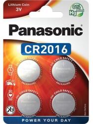 Panasonic CR2016 3V lítium gombelem 4db/csomag (CR2016EL-4B) - oneclick