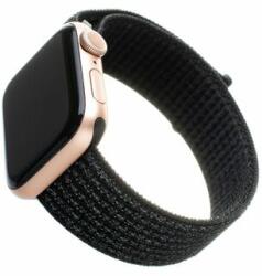 FIXED Nylon Strap Apple Watch 42/44/45mm, reflective Fekete (FIXNST-434-REBK) - oneclick