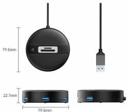 ORICO YS5-U3-03-BK-BP 4-portos USB3.0 HUB with SD/TF port Black (YS5-U3-03-BK-BP) - oneclick