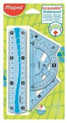 Maped Vonalzókészlet, kicsi, műanyag, hajlítható, 4 darabos, MAPED Flex - oneclick
