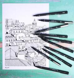 uni Rajzmarker, 0, 4 mm, UNI PIN, fekete - oneclick