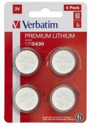 Verbatim Gombelem, CR2430, 4 db, VERBATIM Premium - oneclick