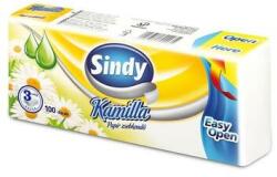  Papír zsebkendő, 3 rétegű, 100 db, Sindy, kamilla - oneclick