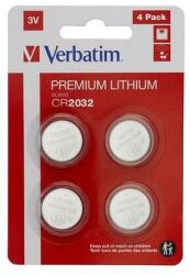 Verbatim Gombelem, CR2032, 4 db, VERBATIM Premium - oneclick