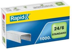RAPID Tűzőkapocs, 24/6, horganyzott, RAPID Standard - oneclick