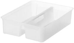 SMARTSTORE Kivehető rendező- és tárolóelem Classic 15 dobozhoz, 2 rekeszes, fogantyúval, SMARTSTORE, átlátszó - oneclick