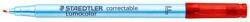 STAEDTLER Alkoholmentes marker, OHP, 0, 6 mm, STAEDTLER Lumocolor® 305 F, piros