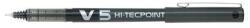 Pilot Rollertoll, 0, 3 mm, tűhegyű, kupakos, PILOT Hi-Tecpoint V5, fekete