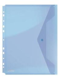 DONAU Irattartó tasak, A4, PP, patentos, lefűzhető, DONAU, kék - oneclick