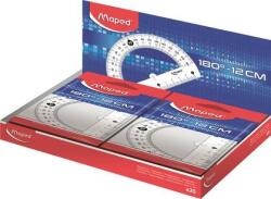 Maped Szögmérő, műanyag 180°-os kínáló dobozos MAPED Essentials