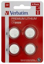 Verbatim Gombelem, CR2025, 4 db, VERBATIM Premium - oneclick