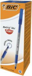BIC Golyóstoll, 0, 28 mm, kupakos, BIC Round Stic Exact, kék