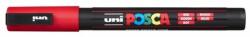 uni Dekormarker, 0, 9-1, 3 mm, UNI Posca PC-3M, piros