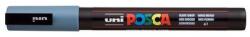 uni Dekormarker, 0, 9-1, 3 mm, UNI Posca PC-3M, palaszürke