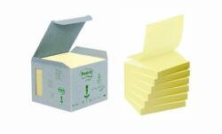 3M Öntapadó jegyzettömb, Z, 76x76 mm, 6x100 lap, környezetbarát, 3M POSTIT, sárga - oneclick