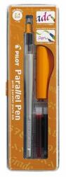 Pilot Töltőtoll, 0, 5-2, 4 mm, narancssárga kupak, PILOT Parallel Pen - oneclick