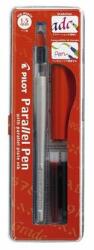 Pilot Töltőtoll, 0, 1-1, 5 mm, piros kupak, PILOT Parallel Pen - oneclick