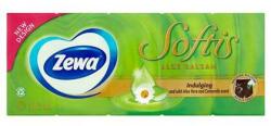 Zewa Papír zsebkendő, 4 rétegű, 10x9 db, ZEWA Softis, aloe balsam - oneclick