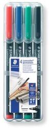STAEDTLER Alkoholos marker készlet, OHP, 0, 6 mm, STAEDTLER Lumocolor® 318 F, 4 különböző szín