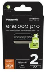 Panasonic Tölthető elem, AA ceruza, 2x2500 mAh Ni-MH, PANASONIC Eneloop Pro