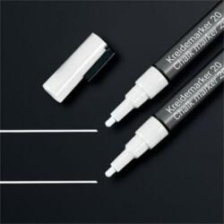 Sigel Folyékony krétamarker, kúpos hegy, 1-2 mm SIGEL, fehér - oneclick