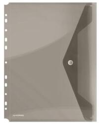 DONAU Irattartó tasak, A4, PP, patentos, lefűzhető, DONAU, füstszínű - oneclick