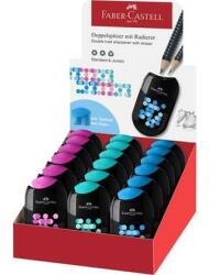 Faber-Castell Hegyező display, kétlyukú, 2 tartályos, FABER-CASTELL, vegyes színek - oneclick