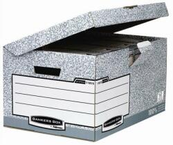 Fellowes Csapófedeles archiválókonténer, BANKERS BOX® SYSTEM by FELLOWES®, szürke