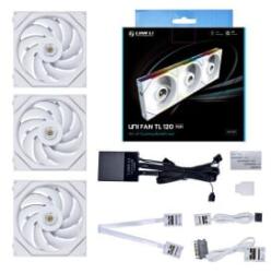 Lian Li Li UNI FAN TL 120 ház hűtő ventilátor fehér 3db (12TL3W) (12TL3W)