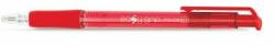 FlexOffice Golyóstoll, 0, 4 mm, nyomógombos, FLEXOFFICE EasyGrip, piros - oneclick
