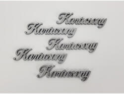 +Karácsony felirat ezüst 10cm 1db 4315S