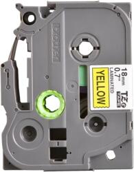 TRACON Casetă bandă etichete Brother TZe-S641, lit. negre/galben 18 mm / 8 m (TZE-S641)