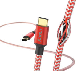 Hama piros adatkábel USB Type-C - Type-C Reflective 1, 5 méter