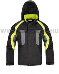 Procera Lumina bélelt ripstop kabát elrejthető kapucnival, fekete/sárga - XXL (PROC-LUMINA-2XL)