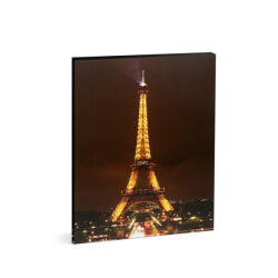 Family LED-es fali hangulatkép - " Eiffel torony" - 2 x AA, 38 x 48 cm (58485)