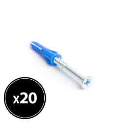 Handy Tipli + csavar - 8 x 40 mm - 20 db / csomag (04825B) - lumenet