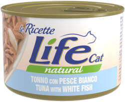  Life Cat Natural 12x150g Life Cat Le Ricette tonhal & fehér hal nedves macskatáp