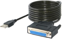 PremiumCord USB - DB25 anya parallel port kábel 1m (KUPRINT2) (KUPRINT2)