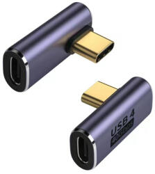 PremiumCord USB C 4.0 40Gbit/s 90 fokos adapter (KUR31-41) (KUR31-41)