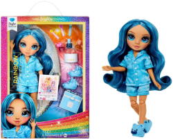 MGA Entertainment Rainbow High Junior High PJ Party - Skyler (Blue), doll (530947-EUC) Papusa