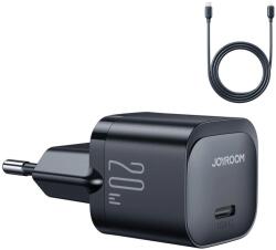 JOYROOM Travel Charger Mini hálózati töltő Type-C, PD 20W, fekete (JR-TCF02) (JR-TCF02CL-BLK)